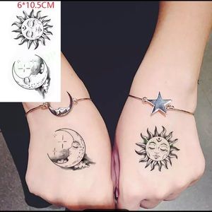 Sun and Moon Temporary Tattoo